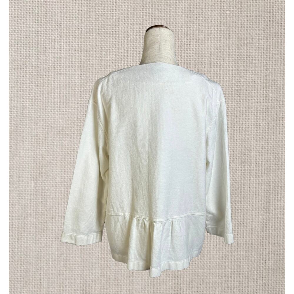Pendleton White Ivory Linen Button Down Pockets L… - image 2